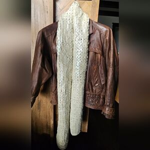 Vintage iridescent wool scarf.